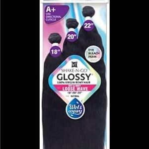 Glossy Loose Wave 100% Virgin Remy Hair - Natural Black